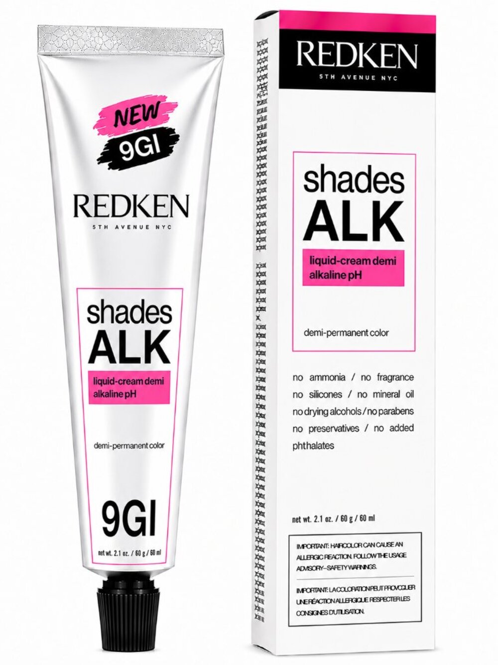 Redken Shades ALK 9GI Demi-Permanent Liquid-Cream Hair Color 2.1 oz
